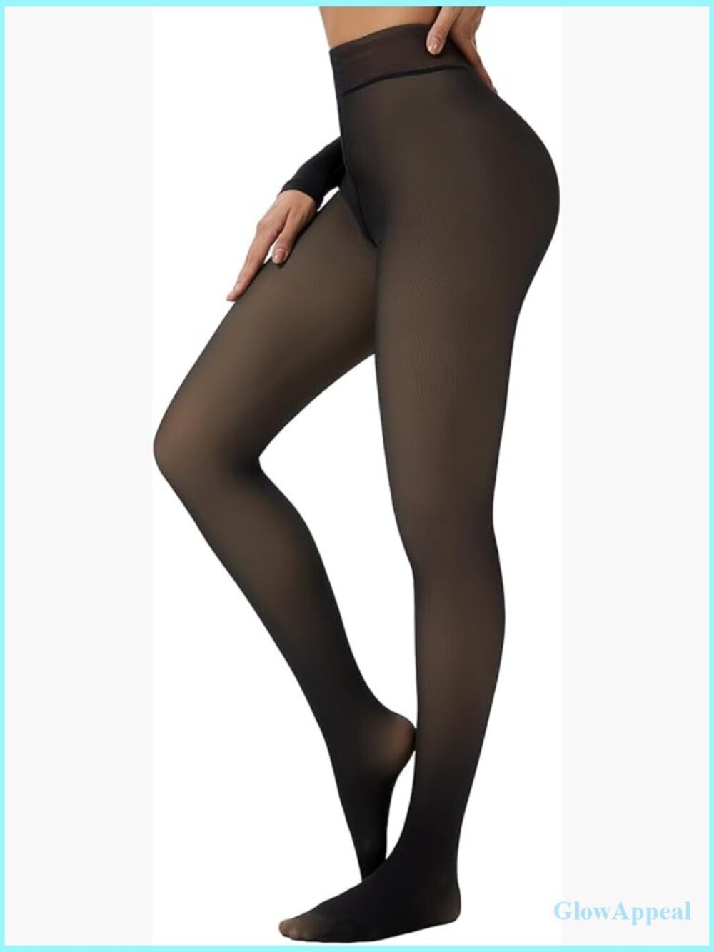 Fleece Lined Tights Thermal Warm Winter Sheer Leggings Women